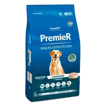Racao Premier Racas Especificas Labrador Adultos 12kg lateral